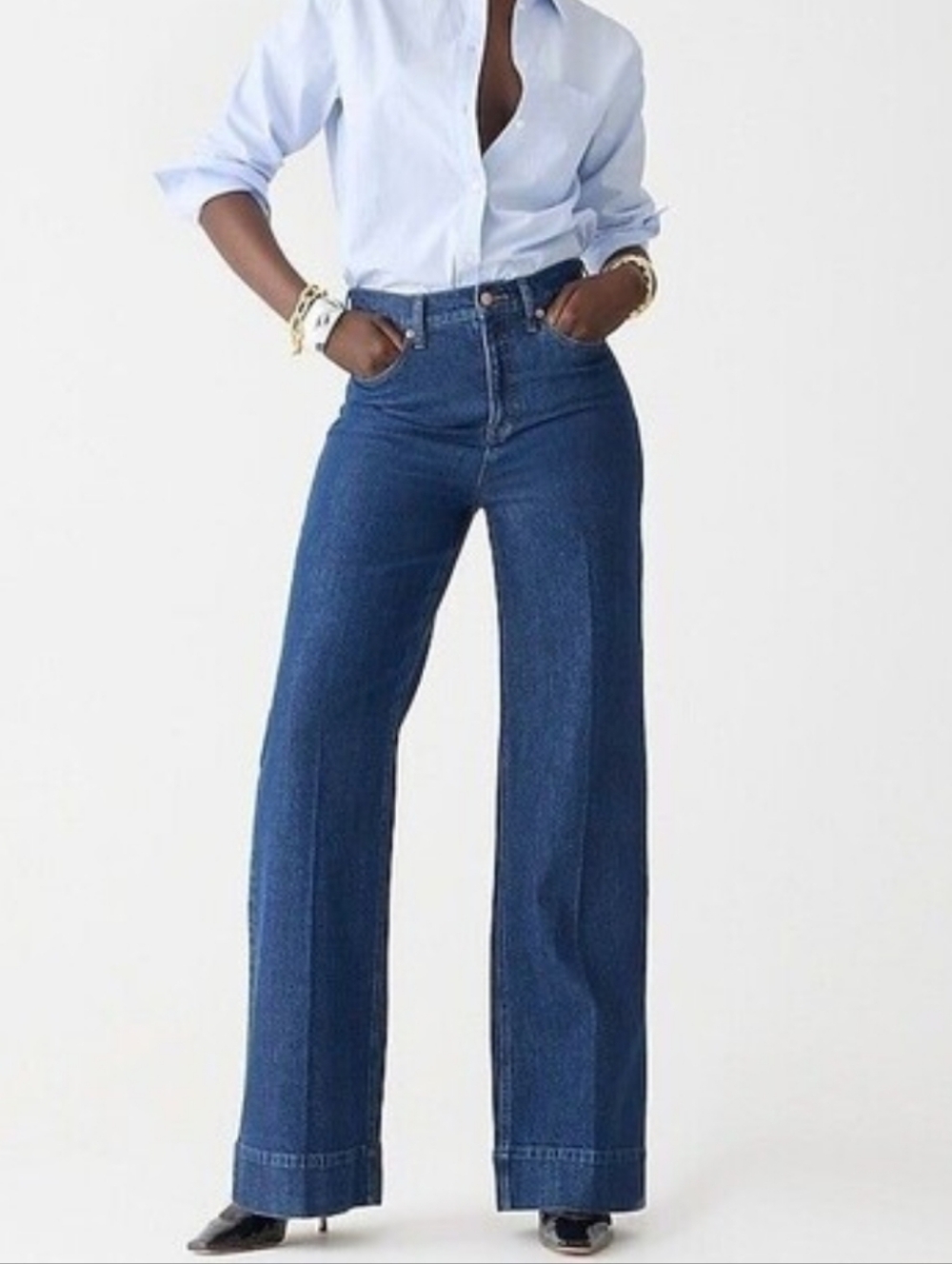 J. Crew Denim trouser in Fiorellas wash